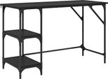 Syfax™ Scrivania Rovere Nero 120 X 50 X 75 Cm Legno Multistrato