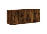 Syfax™ Mobile Tv A Parete Rovere Fumo 100X30X41 Cm