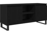 Syfax™ Mobile Tv Rovere Nero 104 X 35 X 50 Cm Legno Multistrato