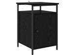 Syfax™ Armadio Da Notte Rovere Nero 40 X 42 X 60Cm Legno Multistrato
