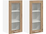 Syfax™ Armadio Pensile 2 Pcs Rovere Artigianale 40 X 31 X 80 Cm