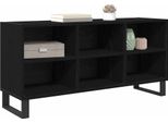 Syfax™ Mobile Tv Rovere Nero 103,5 X 30 X 50 Cm Legno Multistrato