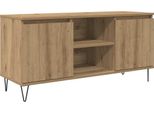 Syfax™ Mobile Tv Rovere Artigianale 104 X 35 X 50 Cm Legno Multistrato