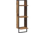 Syfax™ Scaffale Da Parete Legno Vecchio 30 X 25 X 100 Cm