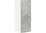 Syfax™ Armadio Pensile Grigio Cemento E Bianco 30 X 31 X 80 Cm