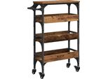 Syfax™ Carrello Da Cucina Legno Vecchio 53 X 20 X 76 Cm