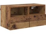 Syfax™ Mobile Tv Da Parete Legno Vecchio 60 X 30 X 30 Cm