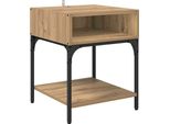 Syfax™ Comodino Rovere Artigianale 40 X 40 X 50 Cm Legno Multistrato