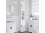 Syfax™ Mobile Da Bagno Con Archiviazione Bianco 30 X 35 X 192 Cm