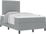 Syfax™ Letto A Molle Con Materasso Grigio Chiaro 120 X 200 Cm Tessuto