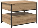 Syfax™ Tavolino Da Salotto Rovere Artigianale 70 X 50 X 54.5 Cm