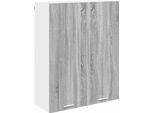 Syfax™ Armadio Pensile Con Porta Grigio Sonoma 80 X 31 X 100 Cm
