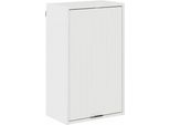 Syfax™ Mobile Da Bagno Con Porta Bianco Lucido 39 X 23,5 X 65 Cm