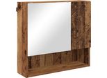 Syfax™ Mobiletto Per Specchio Con Porta Legno Vecchio 59 X 17 X 55 Cm