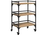 Syfax™ Carrello Da Cucina Rovere Artigianale 50 X 35 X 75.5 Cm