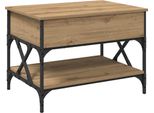 Syfax™ Tavolino Da Salotto Rovere Artigianale 70X50X50Cm