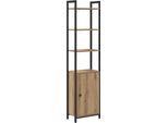 Syfax™ Armadio Per Libri Rovere Artigianale 40 X 24 X 161 Cm
