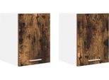 Syfax™ Armadio Pensile 2 Pcs Legno Antico E Bianco 30 X 31 X 40 Cm