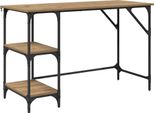 Syfax™ Scrivania Rovere Artigianale 120 X 50 X 75 Cm Legno Multistrato