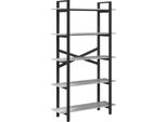 Syfax™ Libreria Grigio Sonoma 100 X 33,5 X 178 Cm Legno Multistrato