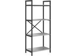Syfax™ Libreria Grigio Sonoma 56 X 34 X 133,5 Cm Legno Multistrato