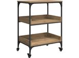 Syfax™ Carrello Da Cucina Rovere Artigianale 60 X 41 X 80.5 Cm