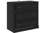 Syfax™ Credenza Rovere Nero 70 X 35,5 X 67,5 Cm Legno Multistrato