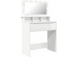 Syfax™ Tavoli Da Trucco Per Camera Da Letto Con Cassetto Bianco Lucido