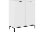 Syfax™ Credenza Bianco Lucido 69,5 X 33 X 82 Cm Legno Multistrato