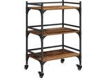 Syfax™ Carrello Da Cucina Legno Vecchio 50 X 35 X 75.5 Cm