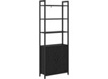 Syfax™ Armadio Per Libri Rovere Nero 60 X 24 X 161 Cm
