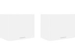 Syfax™ Armadio Pensile 2 Pcs Bianco 50 X 31 X 40 Cm Legno Multistrato