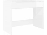 Syfax™ Scrivania Bianco Lucido 100 X 50 X 78 Cm Legno Multistrato