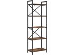 Syfax™ Libreria Rovere Fumé 56 X 34 X 171 Cm Legno Multistrato