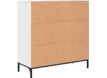 Syfax™ Credenza Bianco Lucido 79,5 X 33 X 82 Cm Legno Multistrato