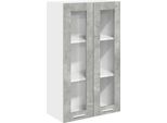 Syfax™ Armadio Pensile Con Porta Grigio Cemento 60 X 31 X 100 Cm
