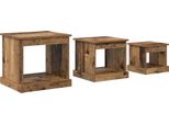 Syfax™ Tavolino Da Salotto 3 Pcs Legno Vecchio Legno Multistrato