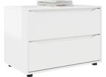 Syfax™ Armadio Bianco Lucido 80 X 48 X 57 Cm Legno Multistrato