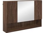 Syfax™ Mobiletto Per Specchio Con Porta Rovere Marrone 80 X 17 X 55 Cm
