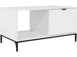 Syfax™ Tavolino Da Salotto Con Cassetto Bianco Lucido 90 X 49 X 46 Cm