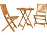 Syfax™ Set Bistro Da Giardino 3 Pcs Marrone Legno Di Acacia Massello