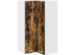 Syfax™ Armadio Pensile Rovere Affumicato E Bianco 57 X 57 X 100 Cm