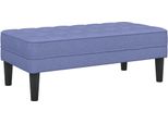 Syfax™ Panchina Con Cuscino Blu Jeans 113 X 57 X 39 Cm Tessuto