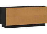 Syfax™ Mobile Tv Rovere Nero 102 X 35 X 45 Cm Legno Multistrato