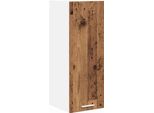 Syfax™ Armadio Pensile Con Porta Legno Antico E Bianco 30 X 31 X 80 Cm