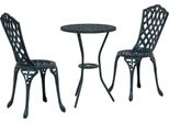 Syfax™ Set Bistro Da Giardino 3 Pcs Verde Alluminio