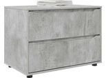 Syfax™ Armadio Grigio Cemento 80 X 48 X 57 Cm Legno Multistrato