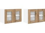 Syfax™ Armadio Pensile Riga 2 Pcs Rovere Artigianale 60 X 31 X 40 Cm