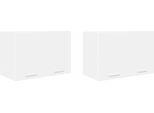 Syfax™ Armadio Pensile 2 Pcs Bianco 60 X 31 X 40 Cm Legno Multistrato