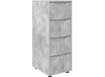 Syfax™ Armadio Grigio Cemento 40 X 48 X 105 Cm Legno Multistrato